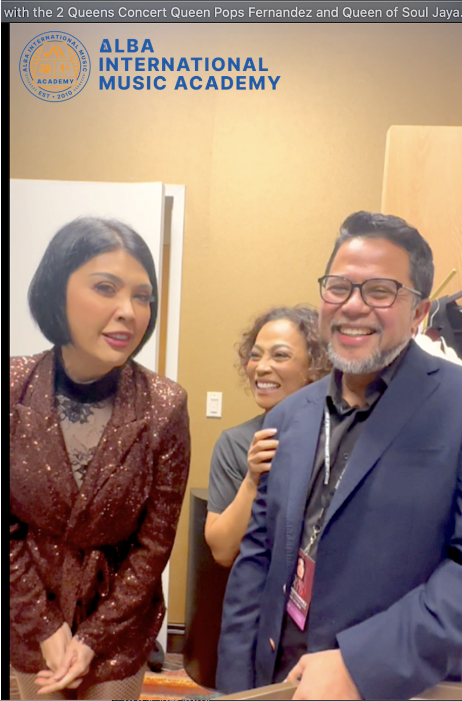 with The Concert Queen “Pops Fernandez” & Queen of Soul “Jaya”minutes before the first Show of the US Tour 2024 in