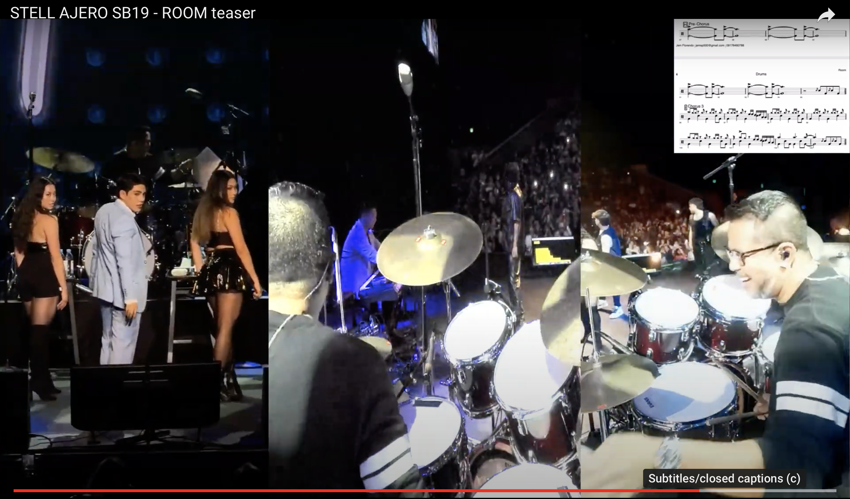 Drum Cam w/ Stell Ajero of SB19 – “ROOM”